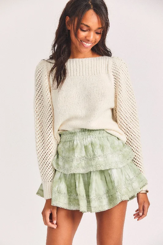 Women's Plain Pullovers Sweater-Rosie Pullover Sweater - SNOW