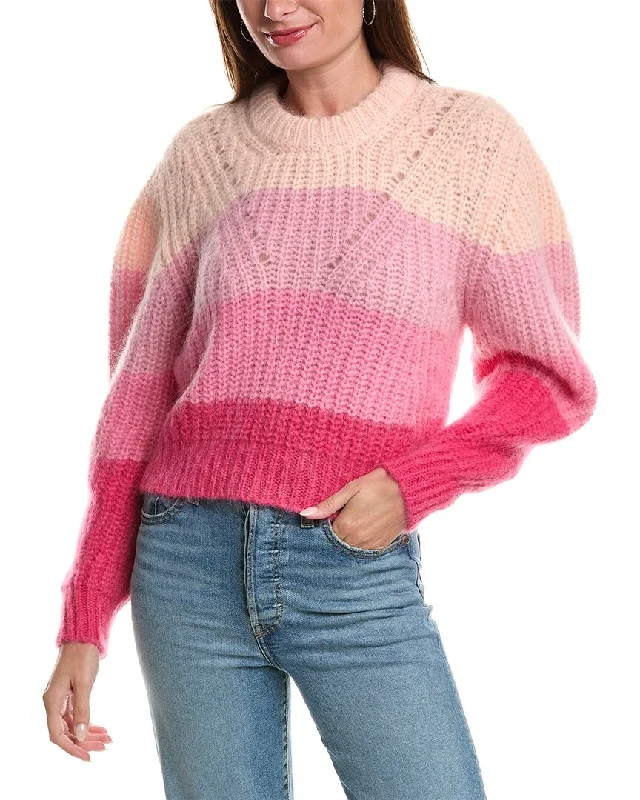 Women's Sweater for Boho Style-Sandro Mohair & Wool-Blend Sweater