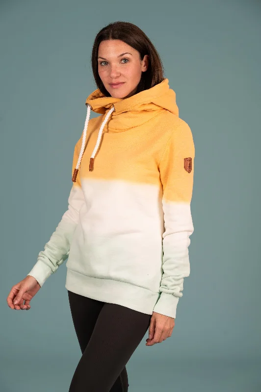 Women's Hoodies for Cool Weather -Serena Dip Dye Hoodie Cookie Mix