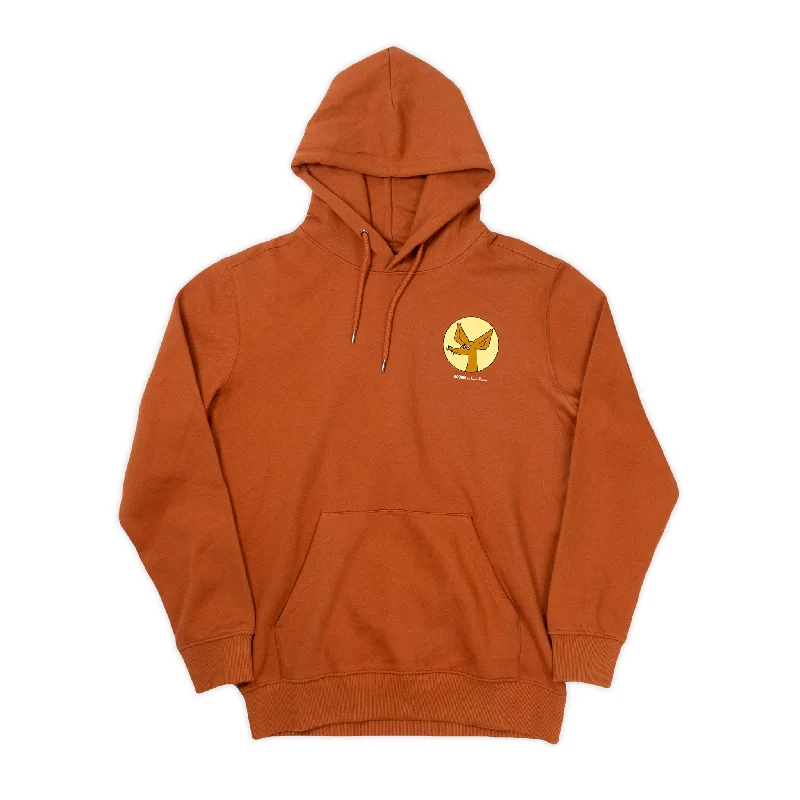 Women's Hoodies for Running and Walking -Organic Premium Hoodie Sniff - Dark Orange
