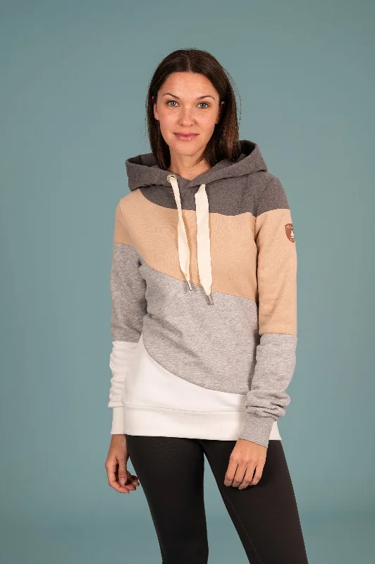 Women's Hoodies for Activewear -Solo Colorblock Hoodie Ash Mix