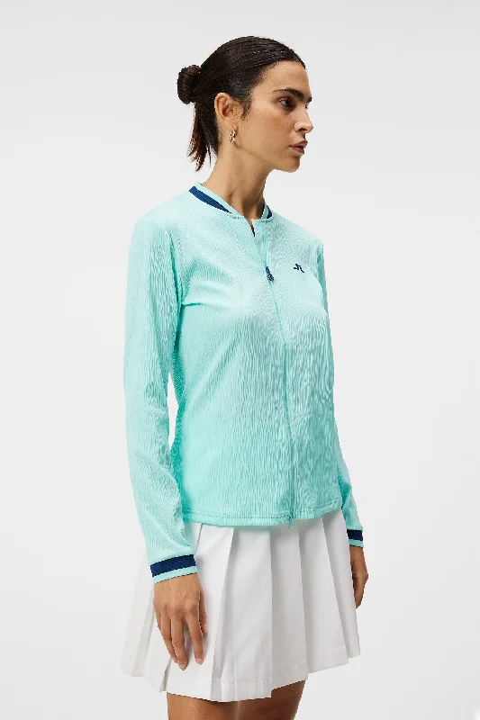 Women's Sweater with Colorful Stripes-Leonor Mid Layer