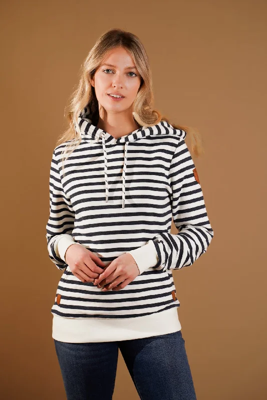 Women's Cool Hoodies for Relaxed Vibes -Sunny Pr Stripe