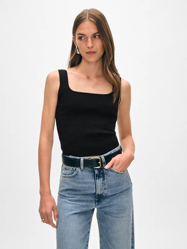 Women's Sweater with Flared Sleeves-Superfine Organic Cotton Tank
