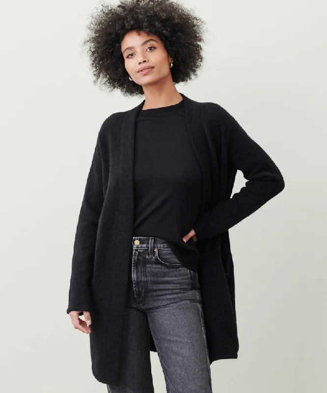 Women's Sweater for Weekend Outings-Sweater Coat