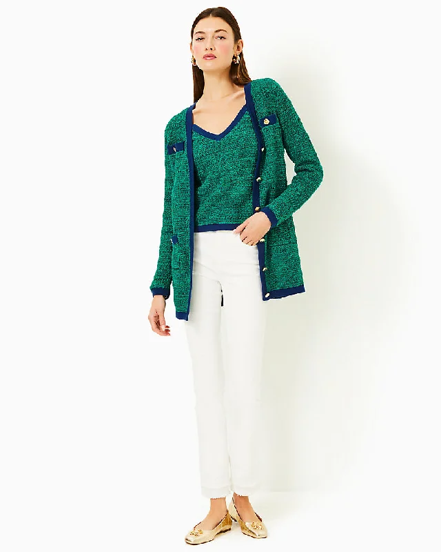 Women's Sweater with Diamond Knit-Tannery Sweater Set
