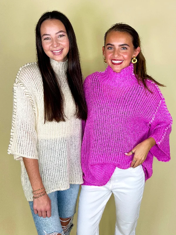 Women's Knit Sweater with Relaxed Fit -The Courtney Sweater