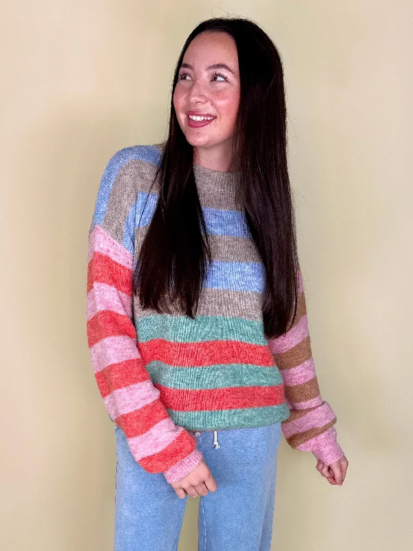 Women's Knit Sweater with Asymmetrical Design -The Dallas Sweater