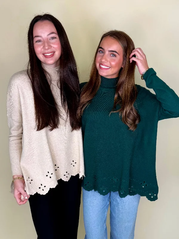 Women's Knit Sweater with Dropped Shoulders -The Ellis Sweater