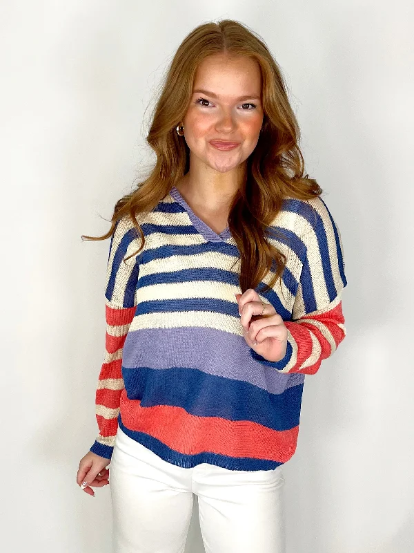Ribbed Knit Tops-The Faith Summer Sweater