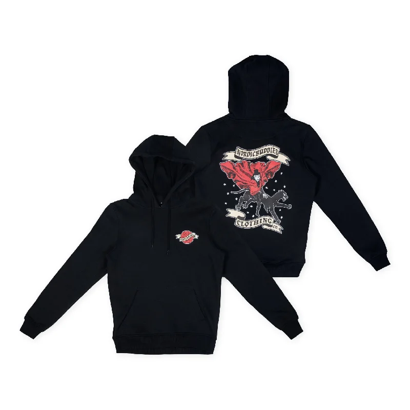 Women's Hoodies with Kangaroo Pockets -The Hobgoblin Hoodie Unisex - Black