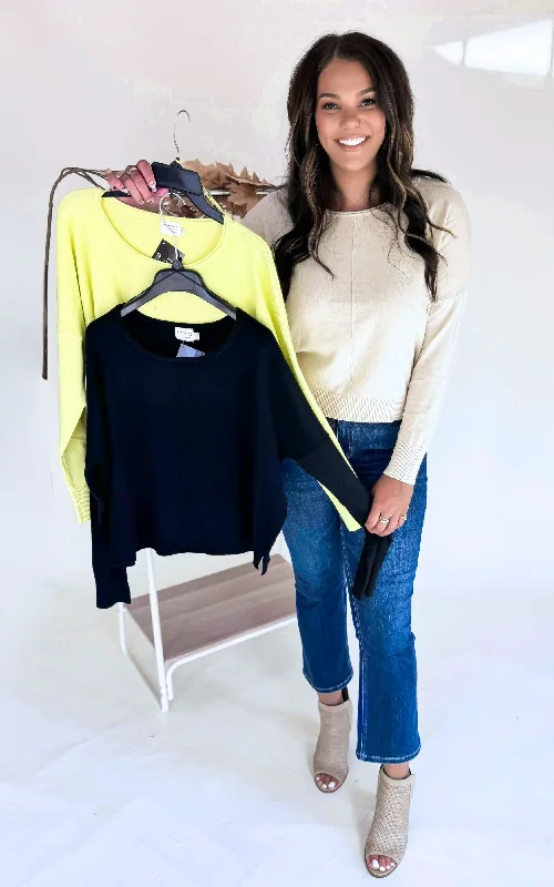 Women's Chunky Knit Pullovers Sweater-The Ideal Pullover Sweater by Dreamer - Final Sale