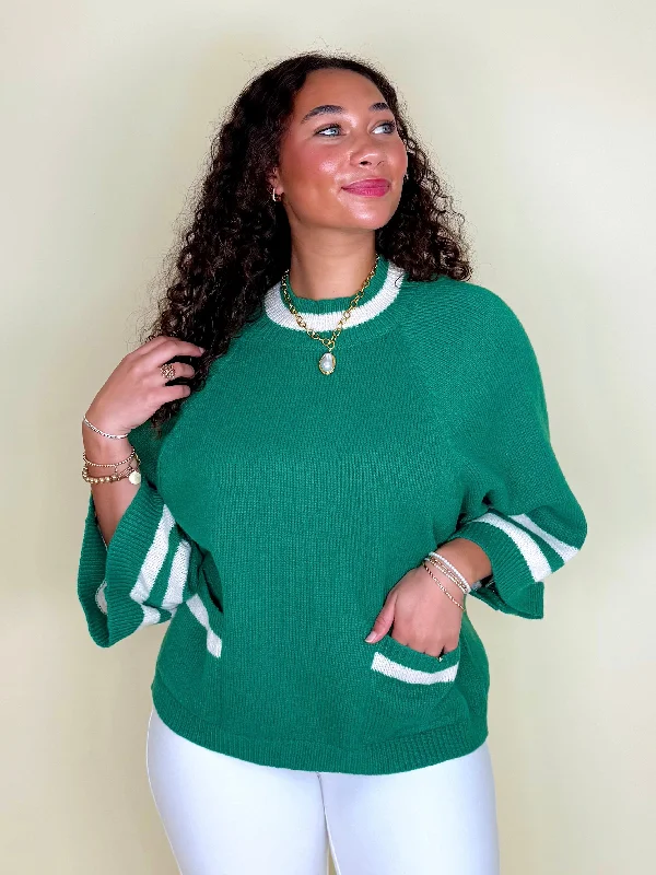 Women's Knit Sweater with Geometric Patterns -The Joyce Sweater