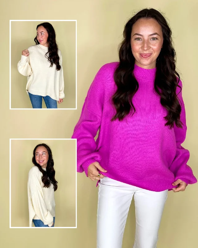 Women's Knit Sweater with Soft Fabric -The Riley Sweater