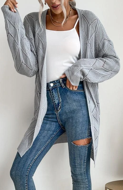 Women's Cardigans Sweater for Everyday Comfort-Thin Twist Women Cardigan Sweater