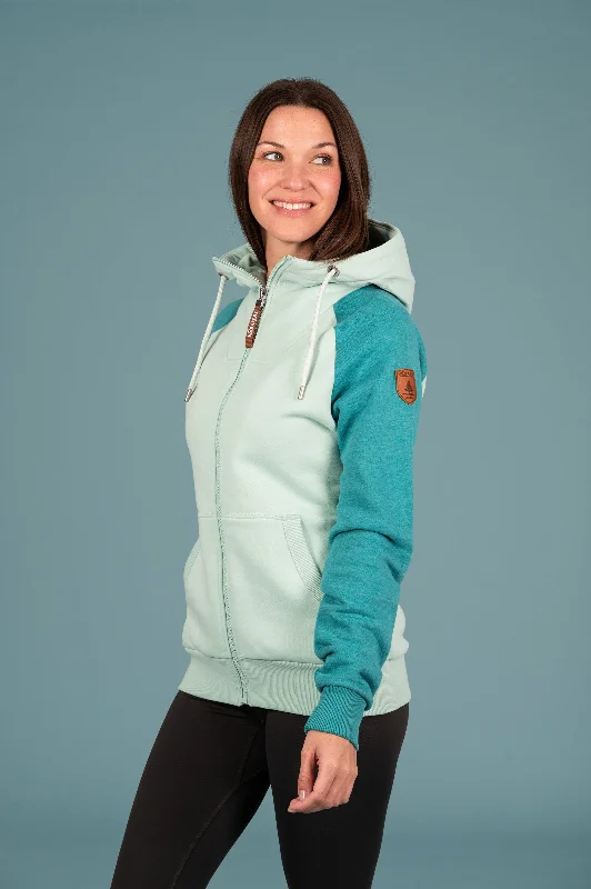 Women's Hoodies for Fall Fashion -Tori Full-Zip Hoodie Lake Lichen