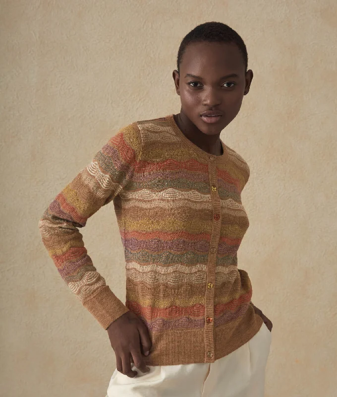 Women's Sweater for Elevated Style-Transfers Multi-Color Cardigan