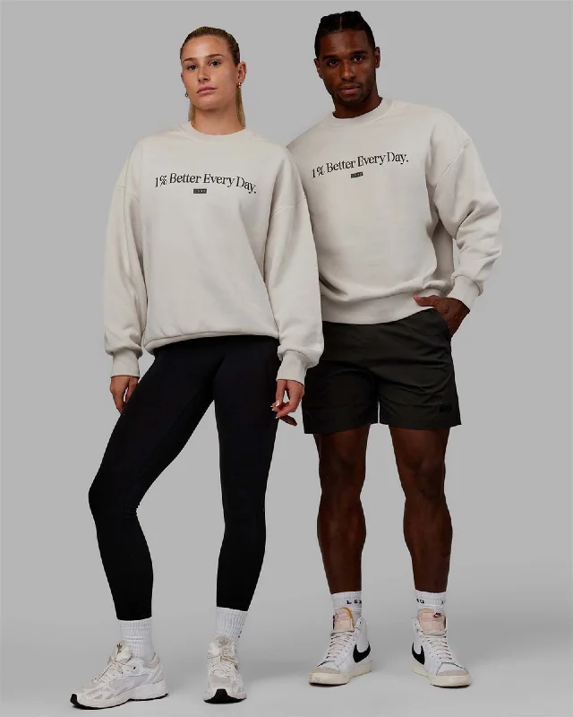 Women's Hoodies for Yoga and Pilates -Unisex 1% Better Sweater Oversize - Lunar Rock-Pirate Black