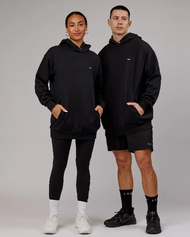 Women's Printed Hoodies for Fun and Style -Unisex Capsule Hoodie Oversize - Black