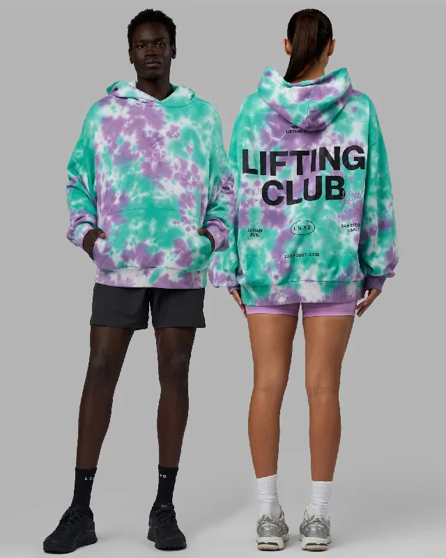 Women's Casual Hoodies for Travel -Unisex Lifting Club Hoodie Oversize - Cockatoo-Tie Dye Women's Casual Hoodies for Travel -Unisex Lifting Club Hoodie Oversize - Cockatoo-Tie Dye