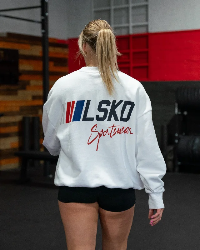 Women's Hoodies with Soft Fleece for Cold Weather -Unisex Redline Sweater Oversize - White-Navy Women's Hoodies with Soft Fleece for Cold Weather -Unisex Redline Sweater Oversize - White-Navy