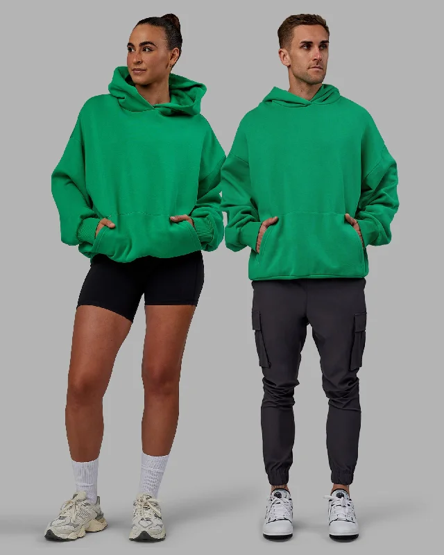 Women's Classic Zip-up Hoodies for Simple Style -Unisex We Rise Hoodie Oversize - Impact Green-White Women's Classic Zip-up Hoodies for Simple Style -Unisex We Rise Hoodie Oversize - Impact Green-White