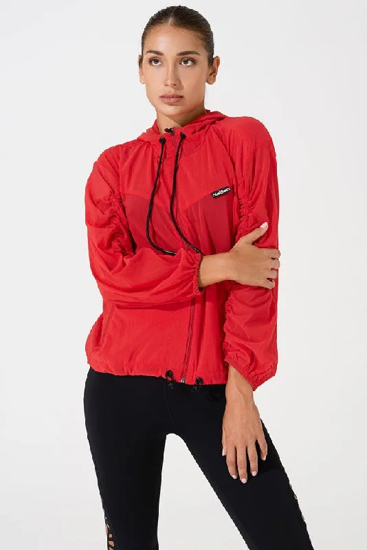 Women's Fashionable Hoodies for Casual Style -Valencia Jacket - Red