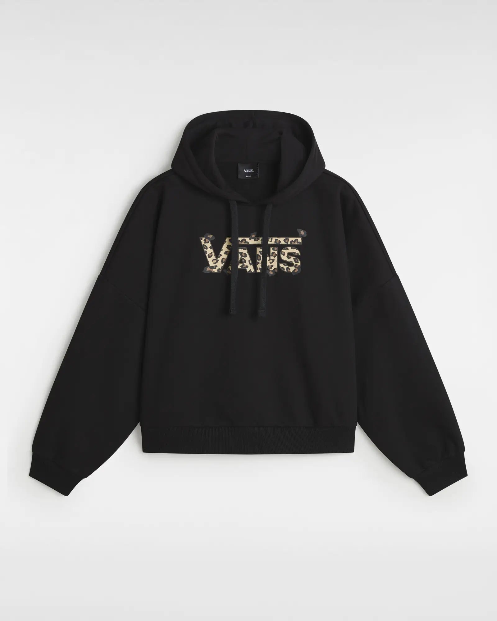 Women's Hoodie Tops for Active Days -Animalier Loose Hoodie in Black