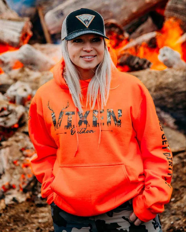 Women's Lightweight Hoodies for Spring Fashion -Vixen Huntress Pullover Hoodie-Safety