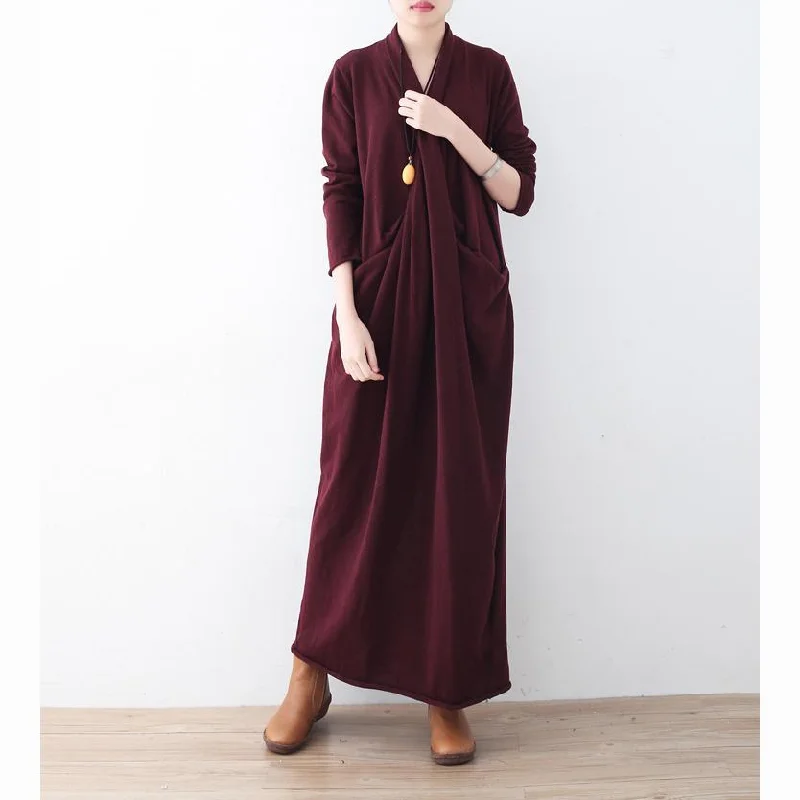 Women's Stylish Knit Pullover Sweater for Winter-Warm Burgundy Knit Dress Plussize Pullover Sweater Elegant Asymmetric Long Knit Sweaters Dress Women's Stylish Knit Pullover Sweater for Winter-Warm Burgundy Knit Dress Plussize Pullover Sweater Elegant Asymmetric Long Knit Sweaters Dress