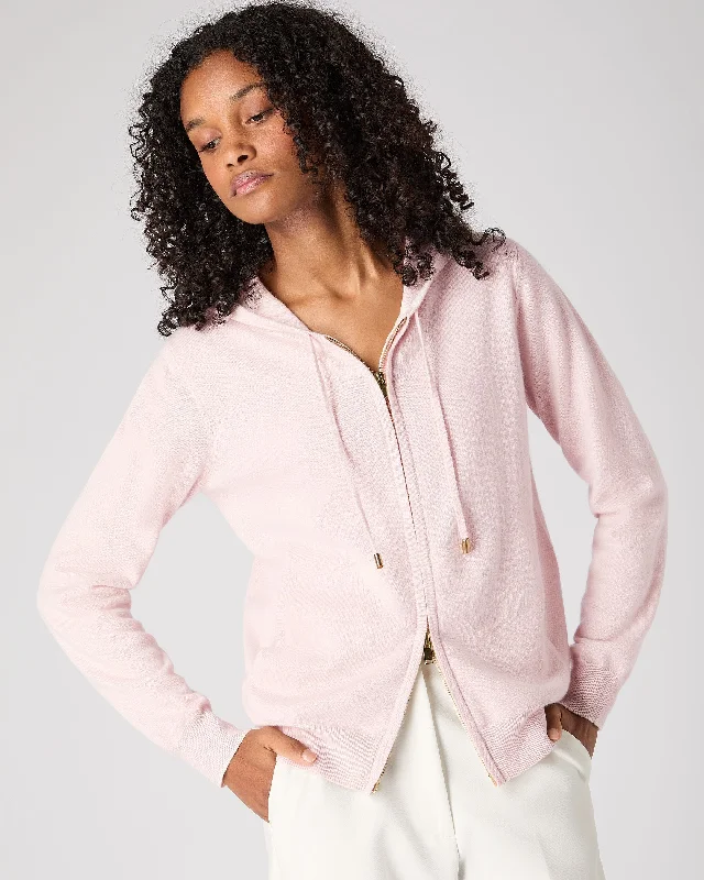 Classic Women's Sweater-Women's Ada Cashmere Hoodie Quartz Pink
