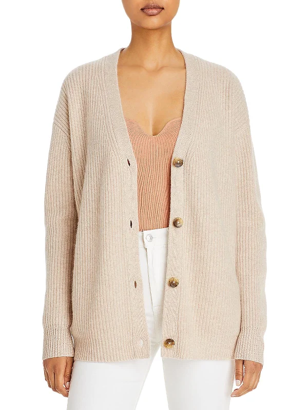 Women's Button-Up Cardigans Sweater for Winter-Womens Cashmere Ribbed Cardigan Sweater Women's Button-Up Cardigans Sweater for Winter-Womens Cashmere Ribbed Cardigan Sweater
