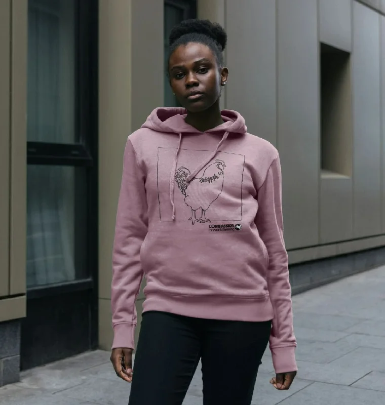 Women's Hoodies for Activewear -Women's Chicken Hoodie