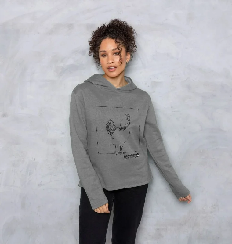 Women's Casual Hoodies for Workouts -Women's Chicken Relaxed Fit Hoodie
