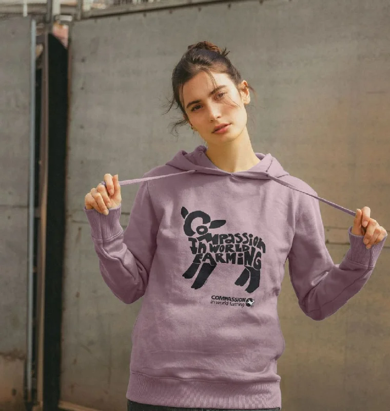 Women's Hoodies with Hood for Extra Warmth -Women's Compassion Lamb Hoodie
