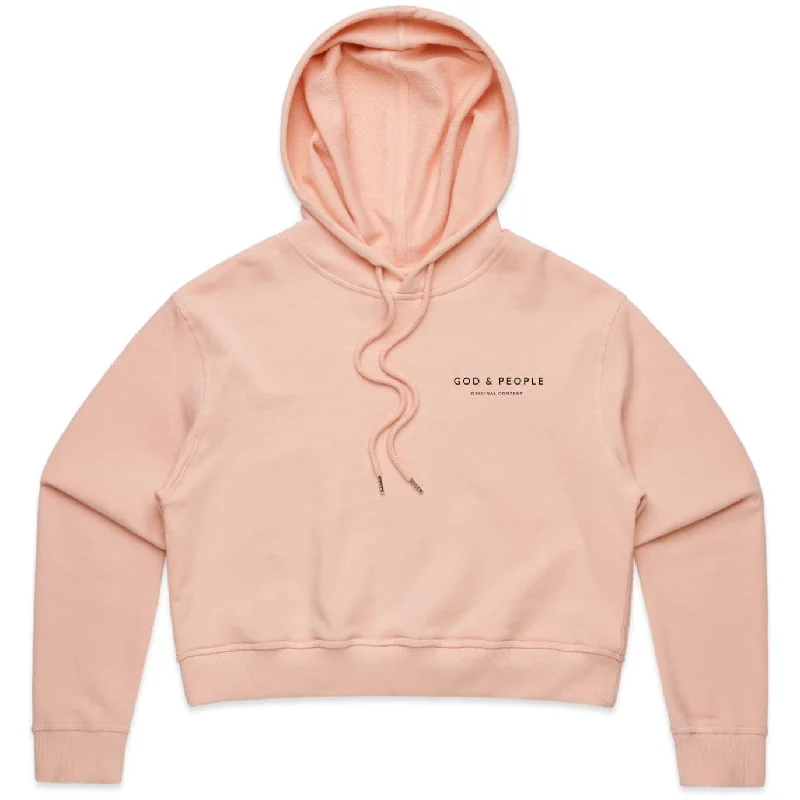 Women's Soft Cotton Hoodies for Casual Comfort -Cropped Hoodie