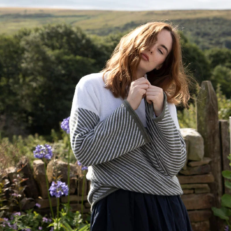 Women's Stylish Wool Blend Pullovers Sweater for Fall-Women's Funnel-Neck Pullover