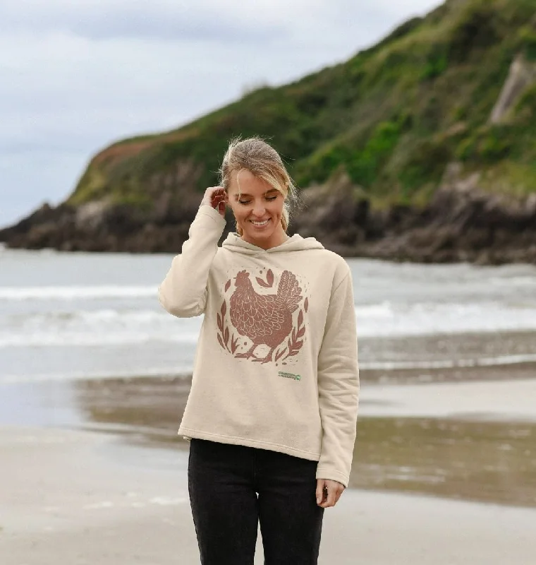 Women's Hoodies with Soft Fabric for Ultimate Comfort -Women's Happy Hens Only Relaxed Fit Hoodie Women's Hoodies with Soft Fabric for Ultimate Comfort -Women's Happy Hens Only Relaxed Fit Hoodie