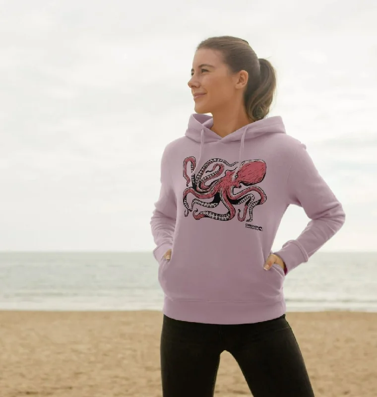 Women's Hoodies with Wool Blend for Warmth -Women's Octopus Hoodie