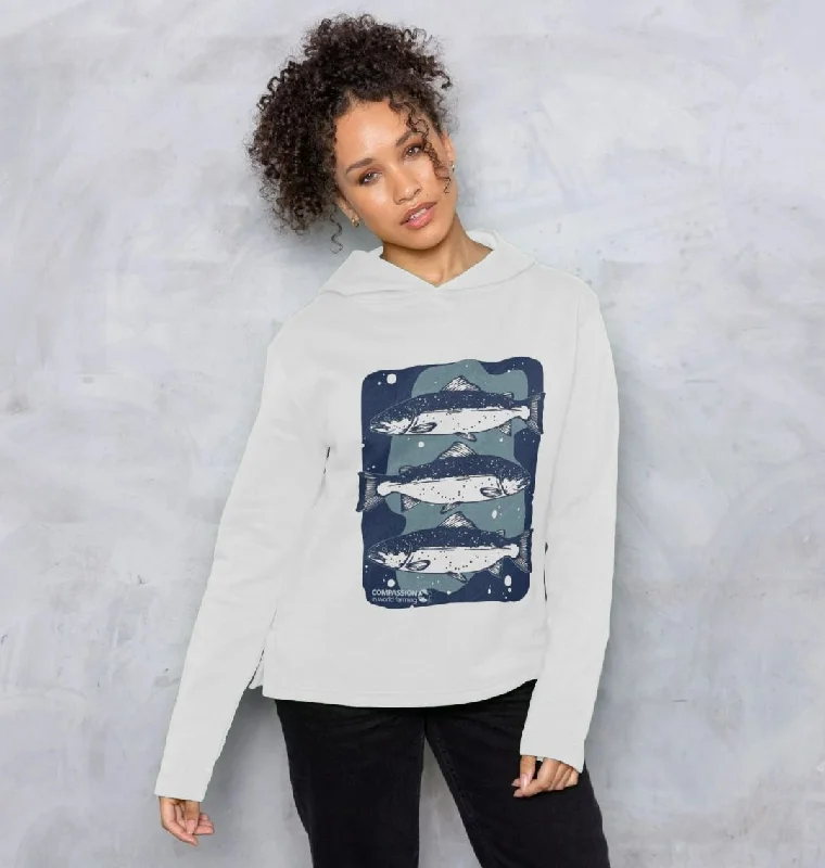 Women's Hoodies for Everyday Comfort -Women's Salmon Hoodie