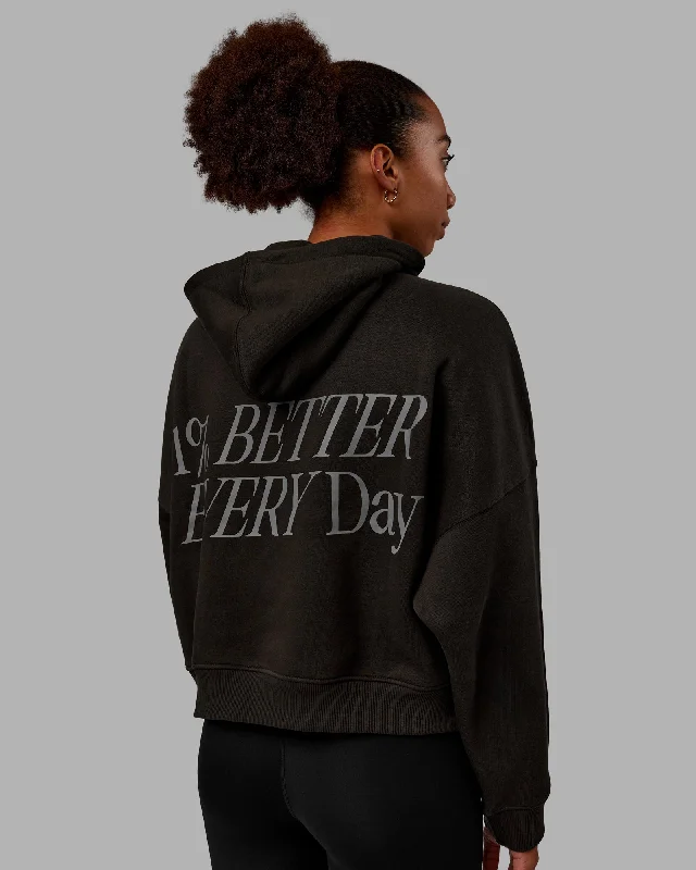 Women's Hoodies with Cool Graphic Prints -VS6 Hoodie - Pirate Black-Circular Grey