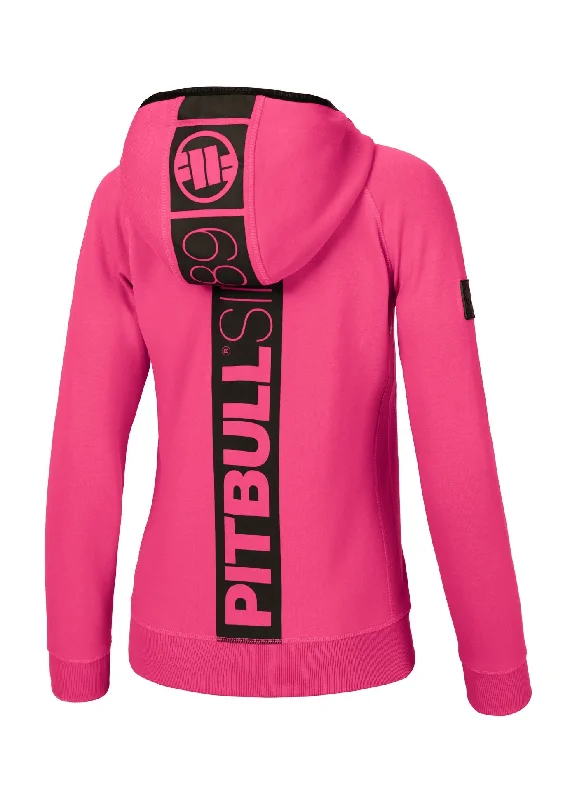 Women's Hoodies for Quick Outdoor Errands -Women's zip-up hoodie Fuchsia