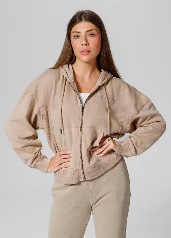 Women's Hoodies for Layering in Fall -Women's zip-up hoodie Washed Manzanita II