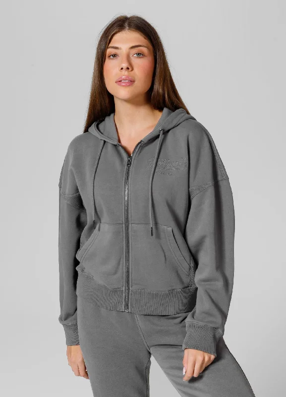 Women's Hoodies with Unique Prints -Women's zip-up hoodie Washed Manzanita II
