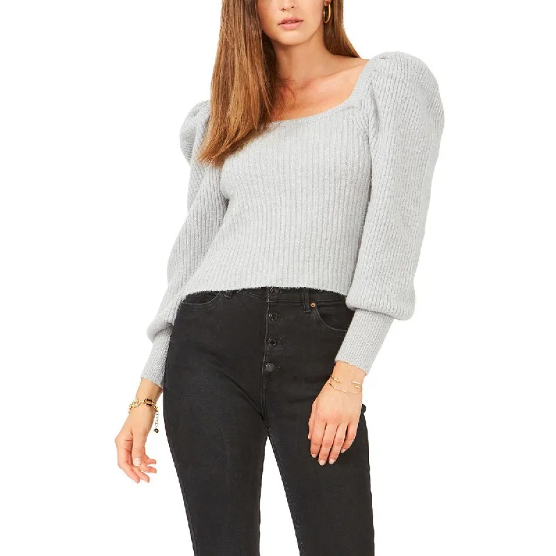 Women's Oversized Cashmere Pullovers Sweater-1.State Womens L13241359 Shimmer Ribbed Pullover Sweater Women's Oversized Cashmere Pullovers Sweater-1.State Womens L13241359 Shimmer Ribbed Pullover Sweater