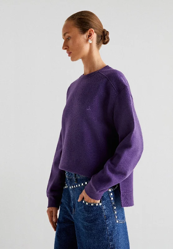 Women's Sweatshirts with Bold Neckline -SWEATSHIRT WITH MATCHING SKULL