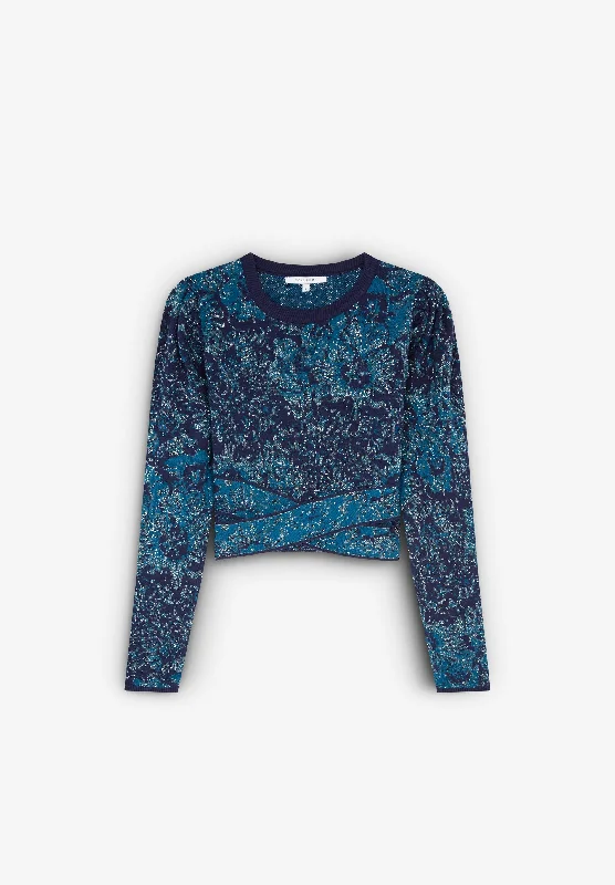 Women's Sweater Set for Street Style -JAC KNIT LUREX SET JUMPER