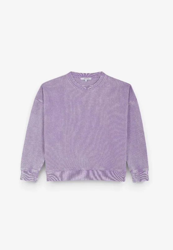 Women's Sweatshirts with Stand-Up Collar -MARBLE SKULL SWEATER
