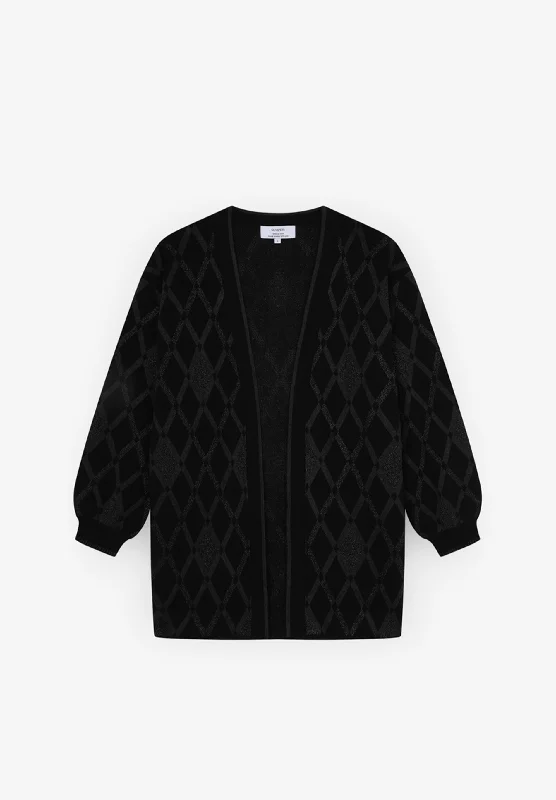 Women's Sweater Set with Athletic Fit -ROMBO KNIT SET CARDIGAN