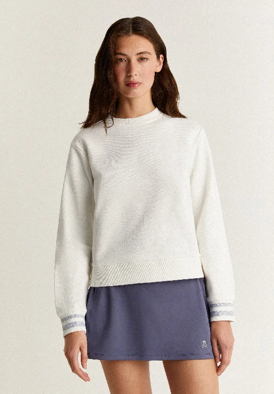 Women's Sweatshirts for Fall and Winter Layers -ADN VERTICAL GOLF LOGO SWEATER